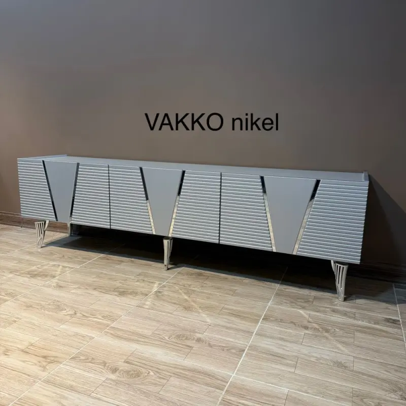 LINZA VAKKO Nickel | TV Stand Metal Finish