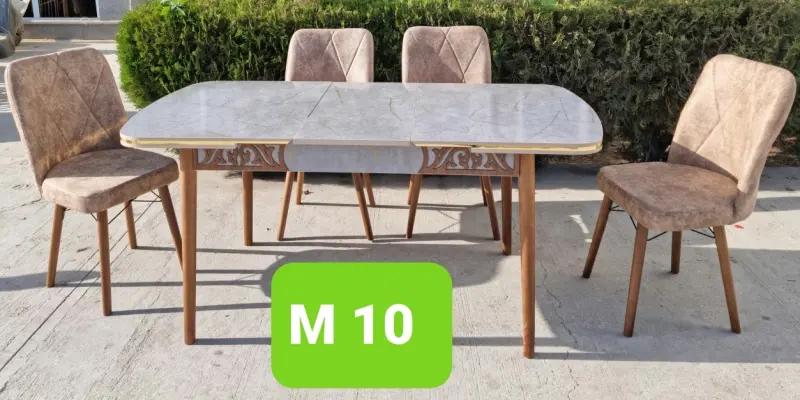 4K M 10 | Kitchen Table and 6 Chairs Set