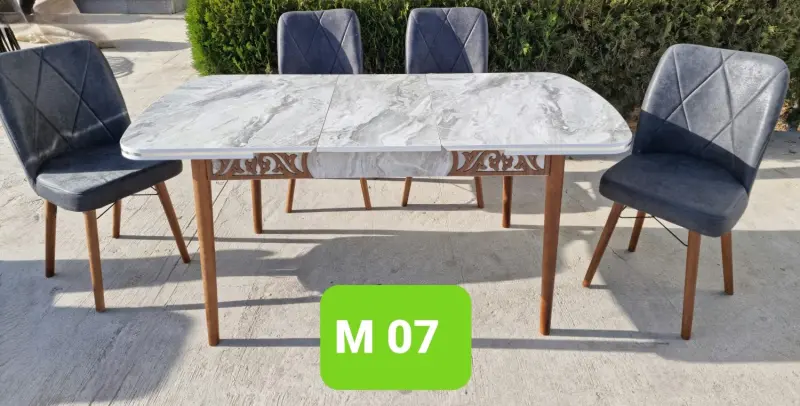 4K M7 | Kitchen Table + 6 Chairs Set