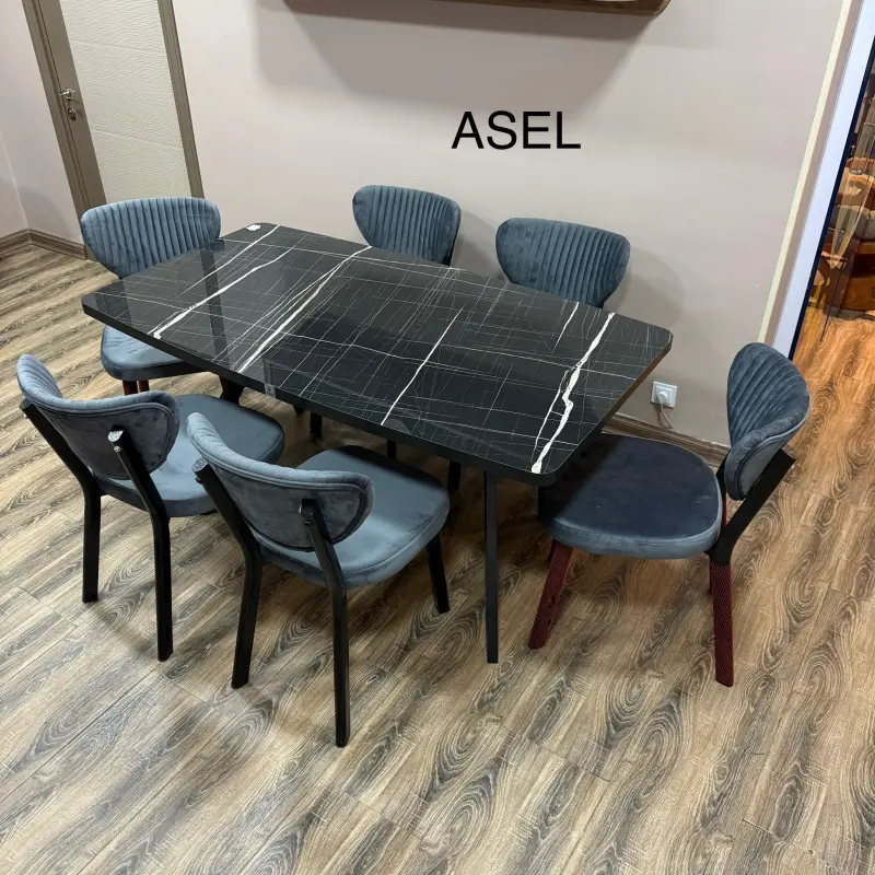 Janisa Asel | Aşhana stol toplumy 1 stol + 6 oturgyç