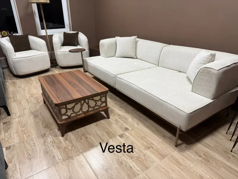 ZEL VESTA | Oturgyçlar toplumy (Divan + 2 kreslo) türk hili