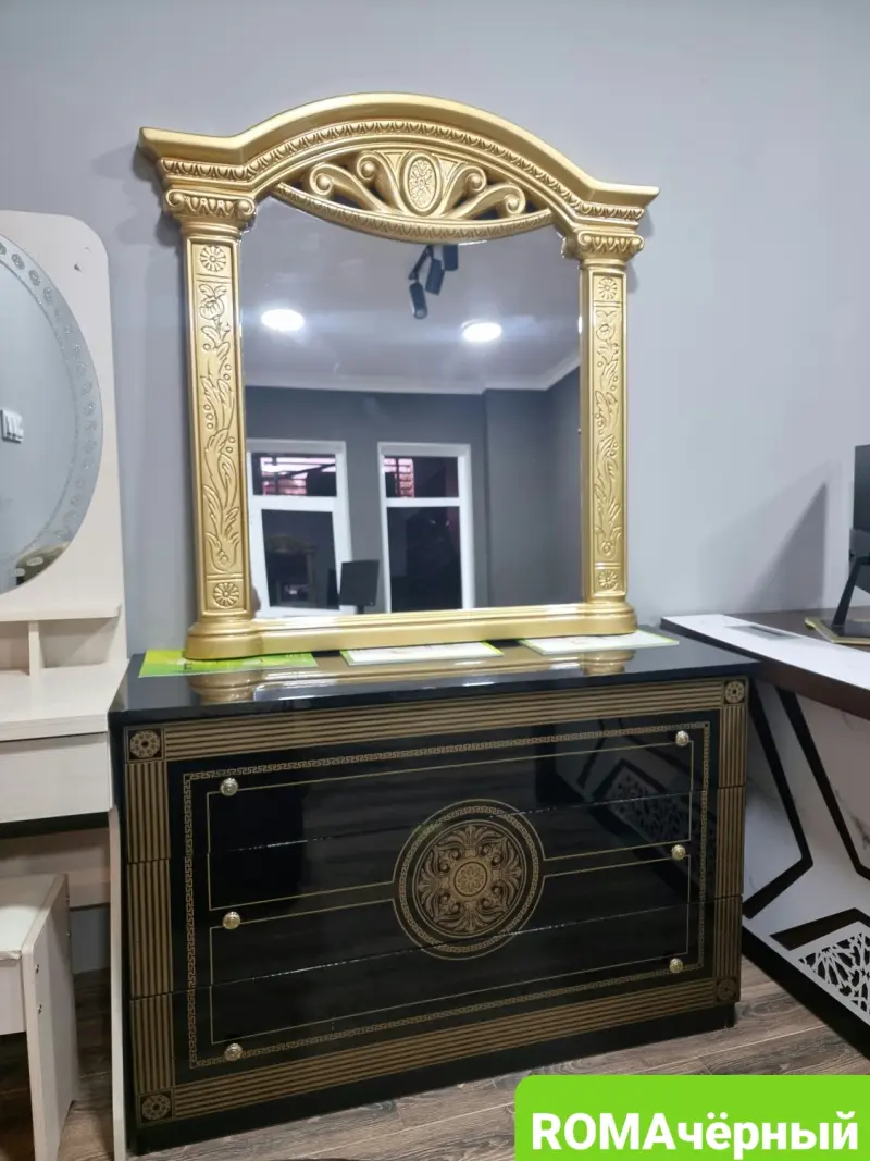 ROMA  | console mirror  Black