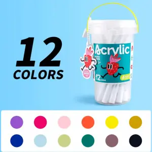 DK DK001-12 | Akril Marker Toplumy 12 Reňk