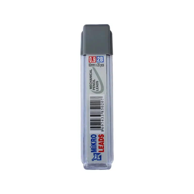 MIKRO LEADS BK-00019292 | Pencil Lead Refill 0.9 mm 2B