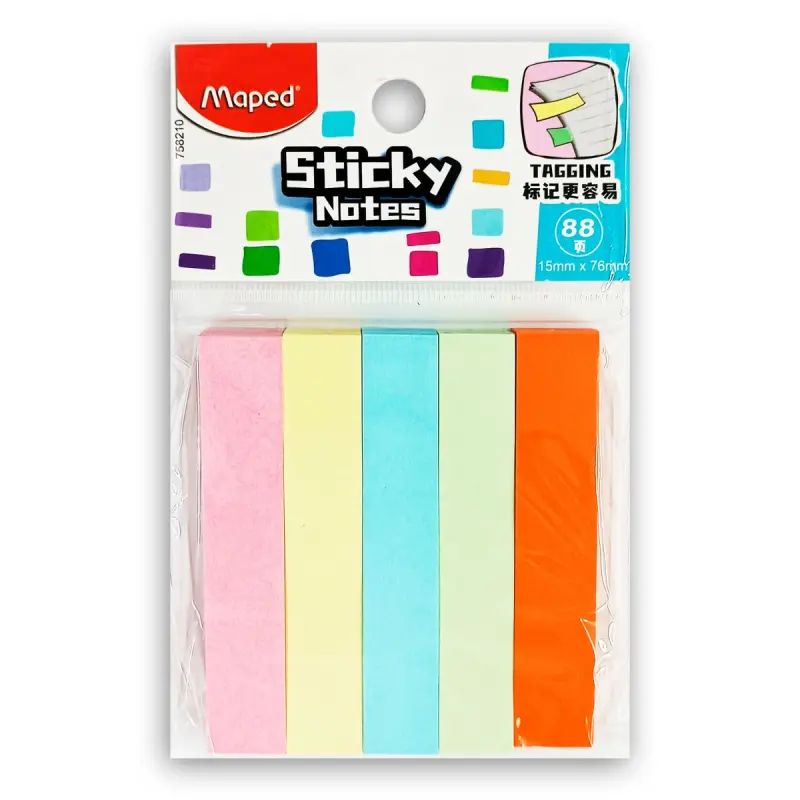 Maped BK-00101760 | Bookmark Stickers 5 Colors