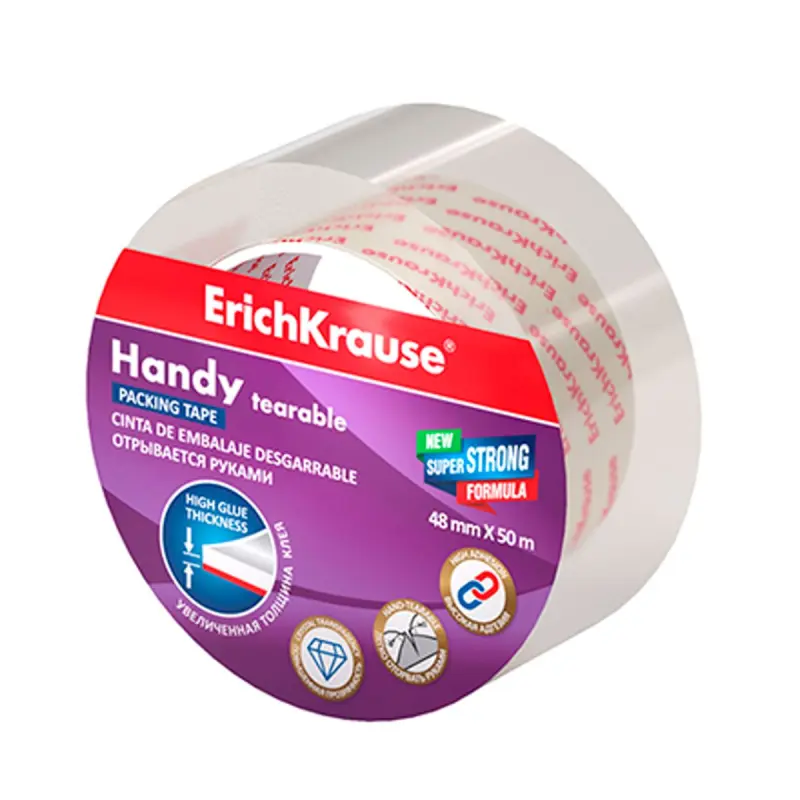 Erich Krause BK-00099620 | Клейкая лента 48мм x 50м ручная, светостойкая