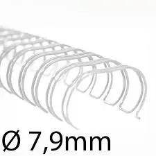 UP UP-00007910 | Metal Spiral Baglaýyş 7,9 mm Ak 100 sany