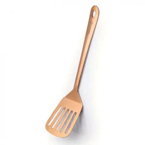 KORKMAZ A664 | Gül reňkli örtükli spatula, ergonomiki tutawaç