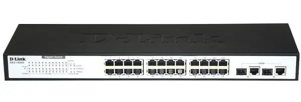 D-Link DES-1026G | 24-портовый сетевой коммутатор 10/100 Мбит/с + 2 гигабитных комбо