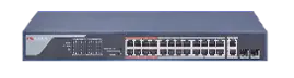 HIKVISION DS-3E0326P-E | PoE Switch 24-Port Unmanaged, 225W Budget