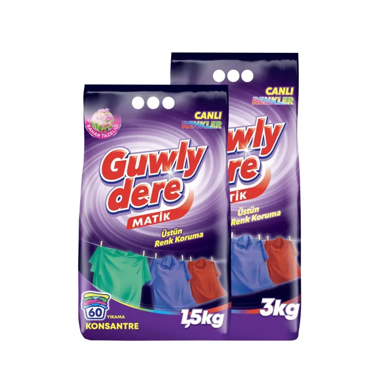 Guwly Dere 4834000063552 | Kir Ýuwujy Poroşok 1,5 kg Reňkli Matalar