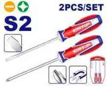 Emtop ESST0221 | Screwdriver Set Cr-V 2 pcs