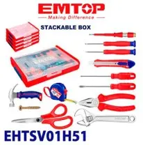 Emtop EHTSV01H51 | Набор ручных инструментов 51 шт