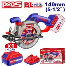Emtop ELCS1402 | Akkumulýatorly Diskli Pila 20V Brushless 140mm (Batareýasyz)