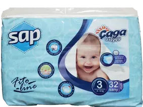 SAP 4833008100733 | Çaga pamperleri ululygy 3, 3-li gaplama, 32 sany