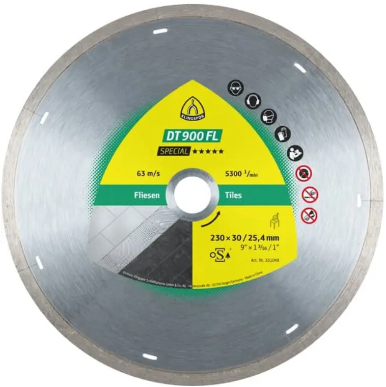 KLINGSPOR 331044 | Keramiki plita üçin almaz disk 180x1.6x22.23 mm