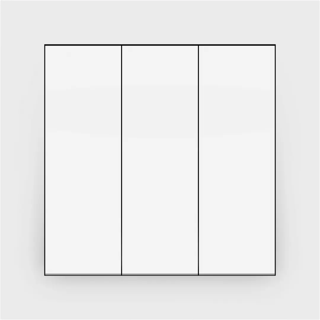 Moderna E01070 | Üç Düwmeli Wyklýuçatel 10A Gizlin Gurnama