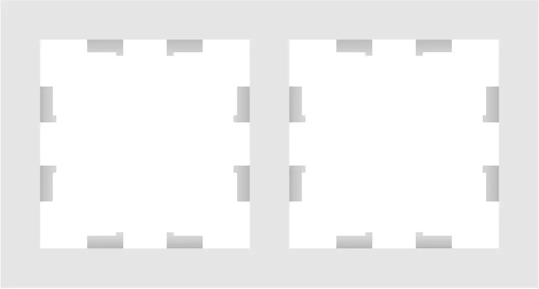 Moderna 01160 | Rozetka we Wyklýuçatel üçin 2 Ýerlikli Ramka