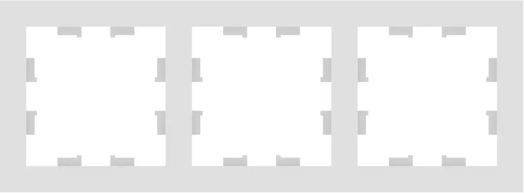 Moderna 01170 | 3 ýerlik rozetka-çalyşgyç çarçuwasy berk plastik