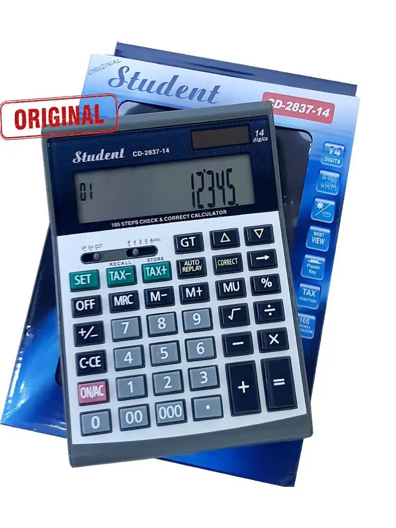 Student CD-2837-14 | Калькулятор с 14-разрядным дисплеем