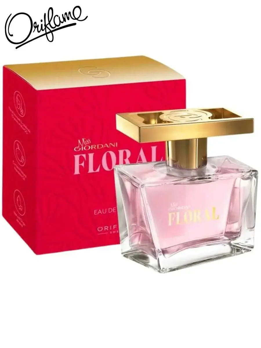 Oriflame 47514 | Aýal-gyzlar üçin parfýumeriýa suwy «Miss Giordani Floral» 50 ml Gülli