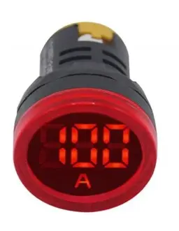 GWEST 22-AS-K | Ammeter with Current Transformer 100A 22mm Red Display