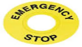 GWEST FD/60 | Awarýa düwmesi üçin duýduryş bölegi senagat howpsuzlygy