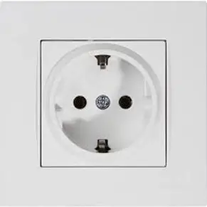 MUTLUSAN 2220 600 0201 | Заземленная розетка белая