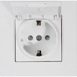 MUTLUSAN 2220 610 0201 | Розетка с крышкой белая