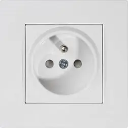 MUTLUSAN 2220 615 0201 | Французская розетка белая для RITA UPS