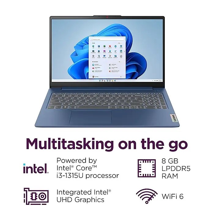 Lenovo IP Slim 3 15IRU8 | Notebook Intel i3-1315U 8GB RAM 256GB SSD