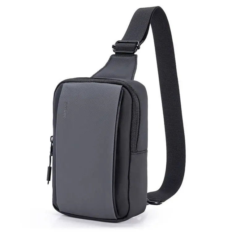 Porodo PD-LFST124-BK | Сумка через плечо нейлон USB-C черная