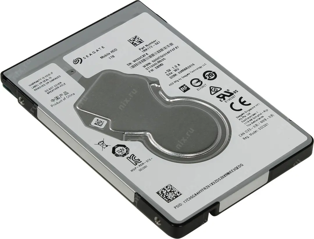 Seagate HDDILSE1TB | Внутренний HDD 2.5 дюйма 1ТБ для ноутбука