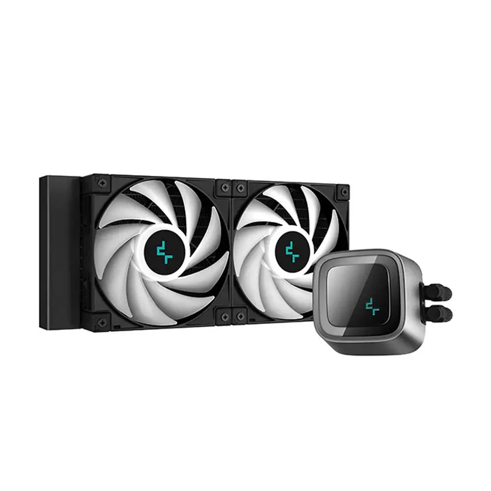 DeepCool LCDCLS520 | Система жидкостного охлаждения 240 мм, 2 RGB вентилятора
