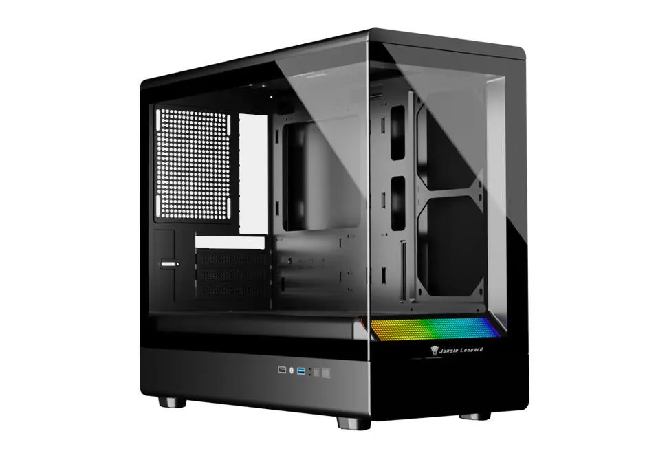 Jungle Leopard CASEJLMS01SET1 | Корпус для ПК mATX стекло 3 вентилятора черный