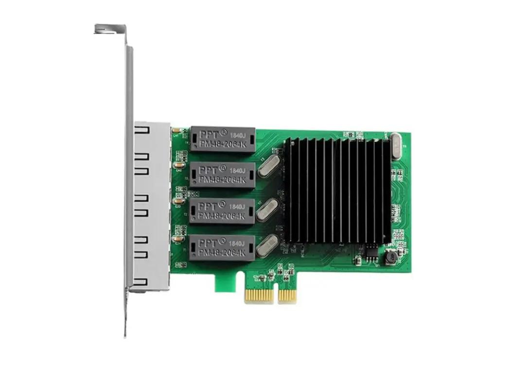 NETRTL8111H | PCI Express Network Card 4x Gigabit LAN