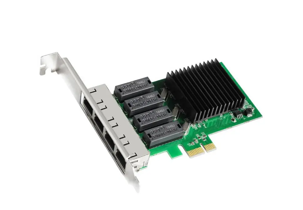 NETRTL8111H | PCI Express Network Card 4x Gigabit LAN