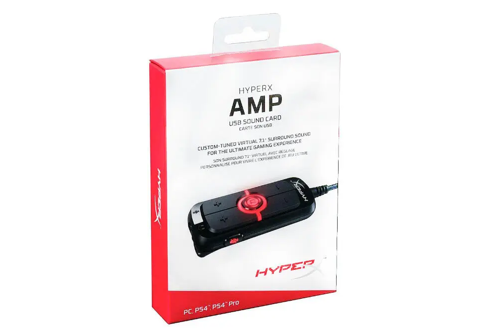Kingston HyperX AMP HX-USCCAMSS-BK | USB-звуковая карта Виртуальное 7.1