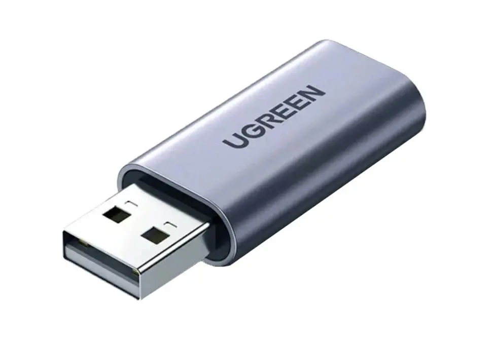 UGREEN USBSCUGCM383 | USB ses karty stereo + mikrofon girişi gök