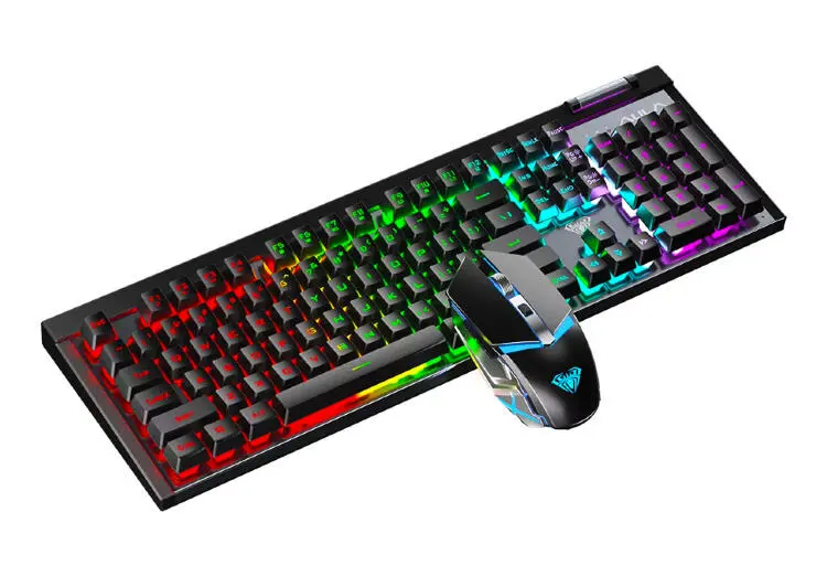 AULA T610 | Oýun Klawiatura-Syçanjyk Toplumy Yşykly ENG/RUS