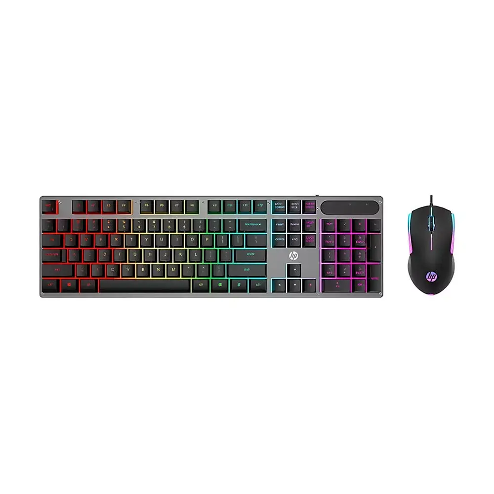 HP KBHKM300F | Игровая клавиатура и мышь проводные подсветка английский черный