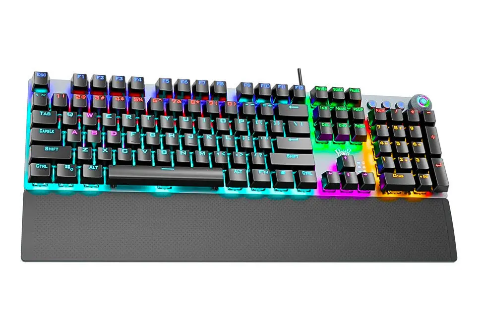 AULA KBAF2058 | Проводная игровая клавиатура RGB ENG/RUS Черная