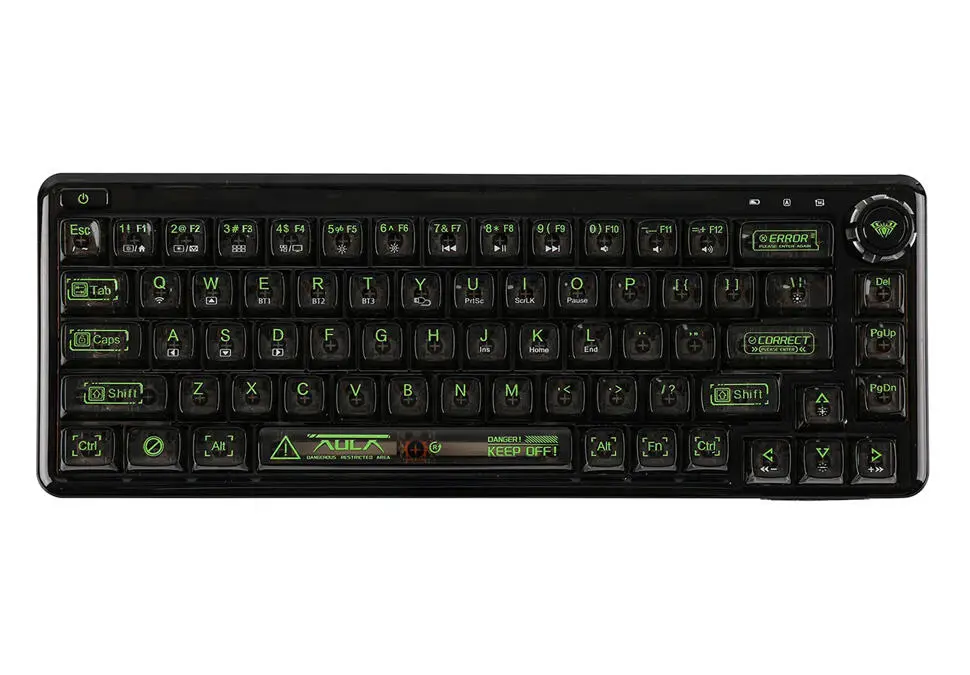 AULA F68 KBAF68BLK | Проводная игровая клавиатура Английская Подсветка