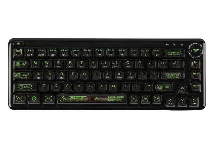 AULA F68 KBAF68BLK | Проводная игровая клавиатура Английская Подсветка