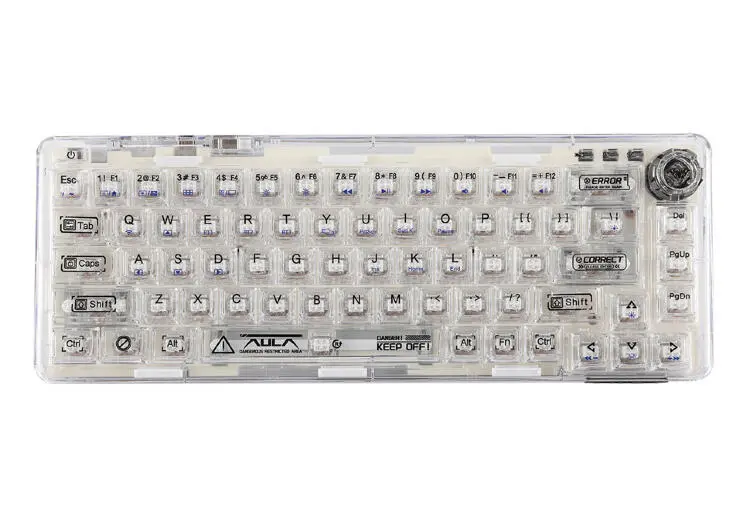 Aula KBAF68 | Игровая клавиатура проводная подсветка английская белая