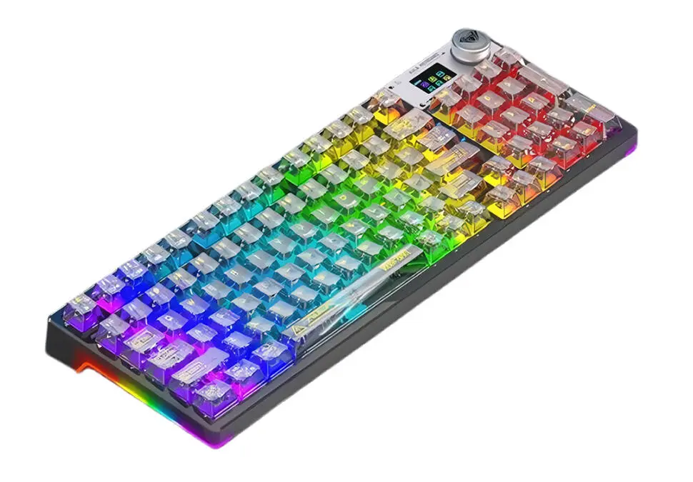 AULA F98PRO | Gaming Keyboard Wired/Wireless/BT Transparent Black