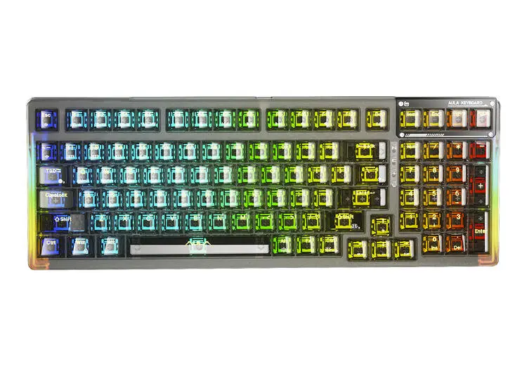 AULA KBAF98BLK | Игровая клавиатура проводная/беспроводная с подсветкой