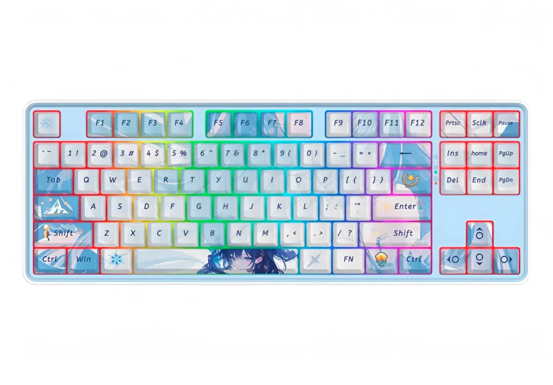 RED DRAGON K707AK-RGB-PRO | Oýun Klawiaturasy Simli/Simsiz RGB