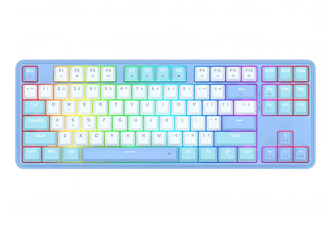 Redragon K707WBB-RGB | Gaming Keyboard Wired RGB Blue+White Switches
