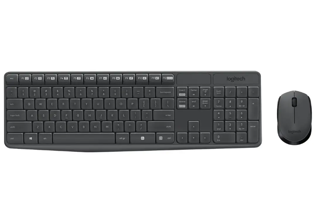 Logitech KBLMK235 | Simsiz Klawiatura we Syçanjyk Toplumy Iňlis Gara
